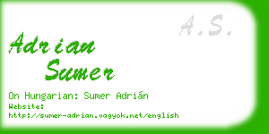 adrian sumer business card